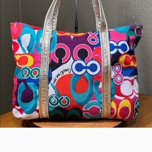 COACH POPPY GLAM TOTE